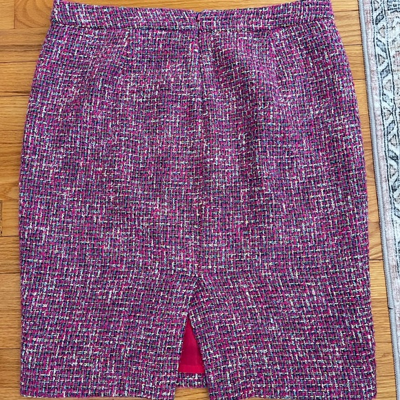 Jcrew pink autumn tweed skirt - Picture 3 of 7